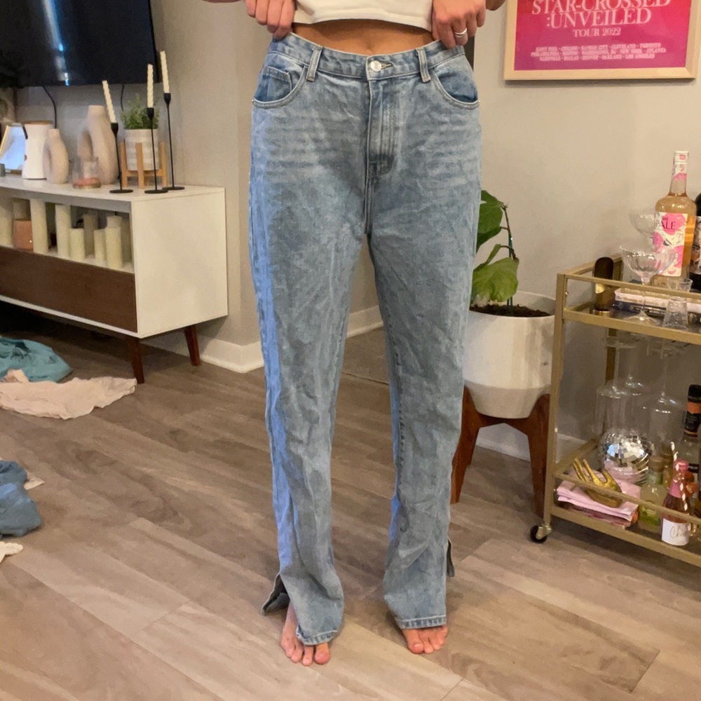 Oversized Jeans with slit on sides